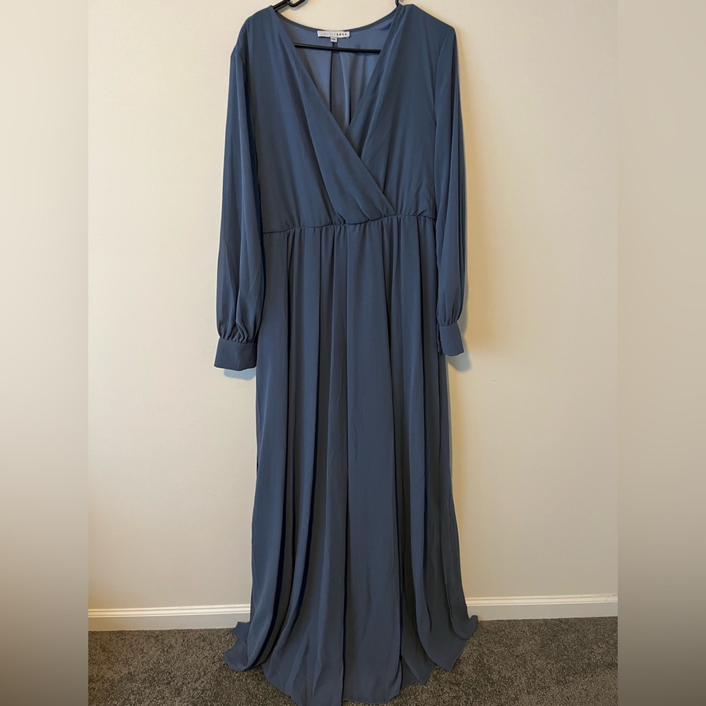 Baltic Born Lydia Maxi Dress in Slate Blue.